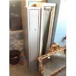 TWO METAL GUN CABINETS. 140CM