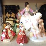 DOULTON AND COALPORT FIGURES ETC. K4