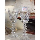 PAIR OF DRINKING GLASSES 24CM H5