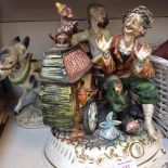 TWO CAPODIMONTE STYLE FIGURES G2