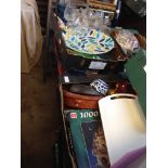 4 BOXES OF CROCKERY, GLASS AND OTHER KITCHEN ITEMS