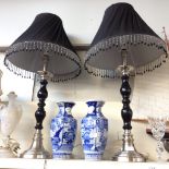 PAIR TABLE LAMPS. H90CM H5