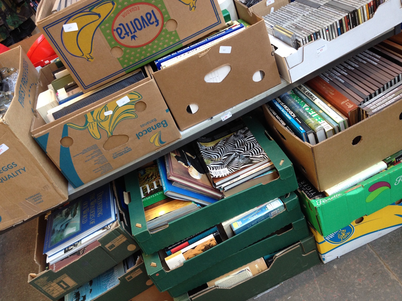 LARGE QUANTITY OF BOXES OF BOOKS