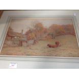 WILMOT PILSBURY 'AUTUMN GOLD PORLOCK' WATERCOLOUR 27CM X 40CM