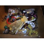 BOX OF BEADS ETC. C