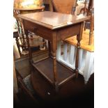 OAK TWO TIER Table.W60cm