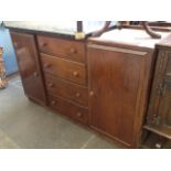 UTILITY OAK SIDEBOARD