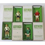 A group of four boxed Keymen Football Series handpainted diecast model footballers. CONDITION REPORT