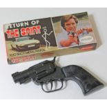 "Return of the Saint" 100 Shot Metal Pistol, boxed.