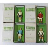 A group of four boxed Keymen Football Series handpainted diecast model footballers. CONDITION REPORT