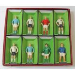 A boxed set of eight Keymen Football Series handpainted diecast model footballers. CONDITION
