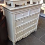 WHITE MODERN CHEST OF DRAWERS