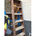 LARGE WOODEN STEP LADDERS