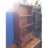 OPEN BOOKCASE WITH LOWER DRAWER