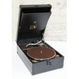 A HMV portable gramophone no 101 circa 1928. CONDITION REPORT - very good, recently serviced,