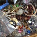 TIN OF COSTUME JEWELLERY C