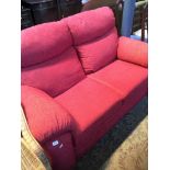 A RED BED SETTEE