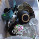 CRATE OF CHINA AND DECANTERS T2