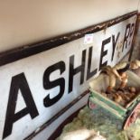 ASHLEY ROAD ENAMEL SIGN J4