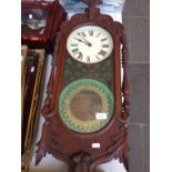 CARVED CASE WALL CLOCK T3