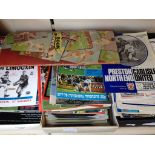 FOOTBALL AND RUGBY PROGRAMS AND A SCRAPBOOK H4