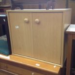 A SMALL VENEERED CUPBOARD