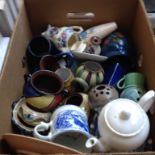 BOX OF POTTERY T2