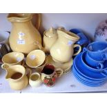 YELLOW AND BLUE POTTERY E3