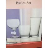 BOXED 18 PIECE GLASS SET