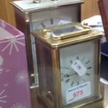 TWO CARRIAGE CLOCKS