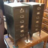 PAIR METAL FILE DRAWERS. W29CM