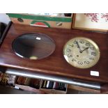 MAHOGANY WALL CLOCK T2