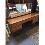 A TEAK DRESSING TABLE