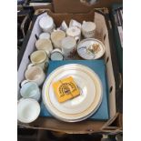 BOX OF CUPS & PLATES