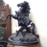 SPELTER MARLEY HORSE. H41CM