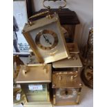 EIGHT CARRIAGE CLOCKS F4