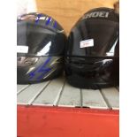 TWO CRASH HELMETS