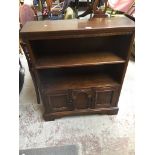 AN OAK BOOKCASE