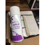 BOX OF 12 FOAMING GLASS CLEANER AEROSOLS