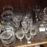 VARIOUS GLASSWARE