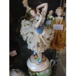 DRESDEN PORCELAIN FIGURE. H19CM C