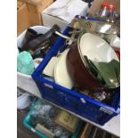 CUPS, KITCHEN SCALES, ORNAMENTS AND COOKPOT