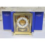 A Jaeger-Le-Coultre Atmos clock in original box. CONDITION REPORT -  appears to be in working