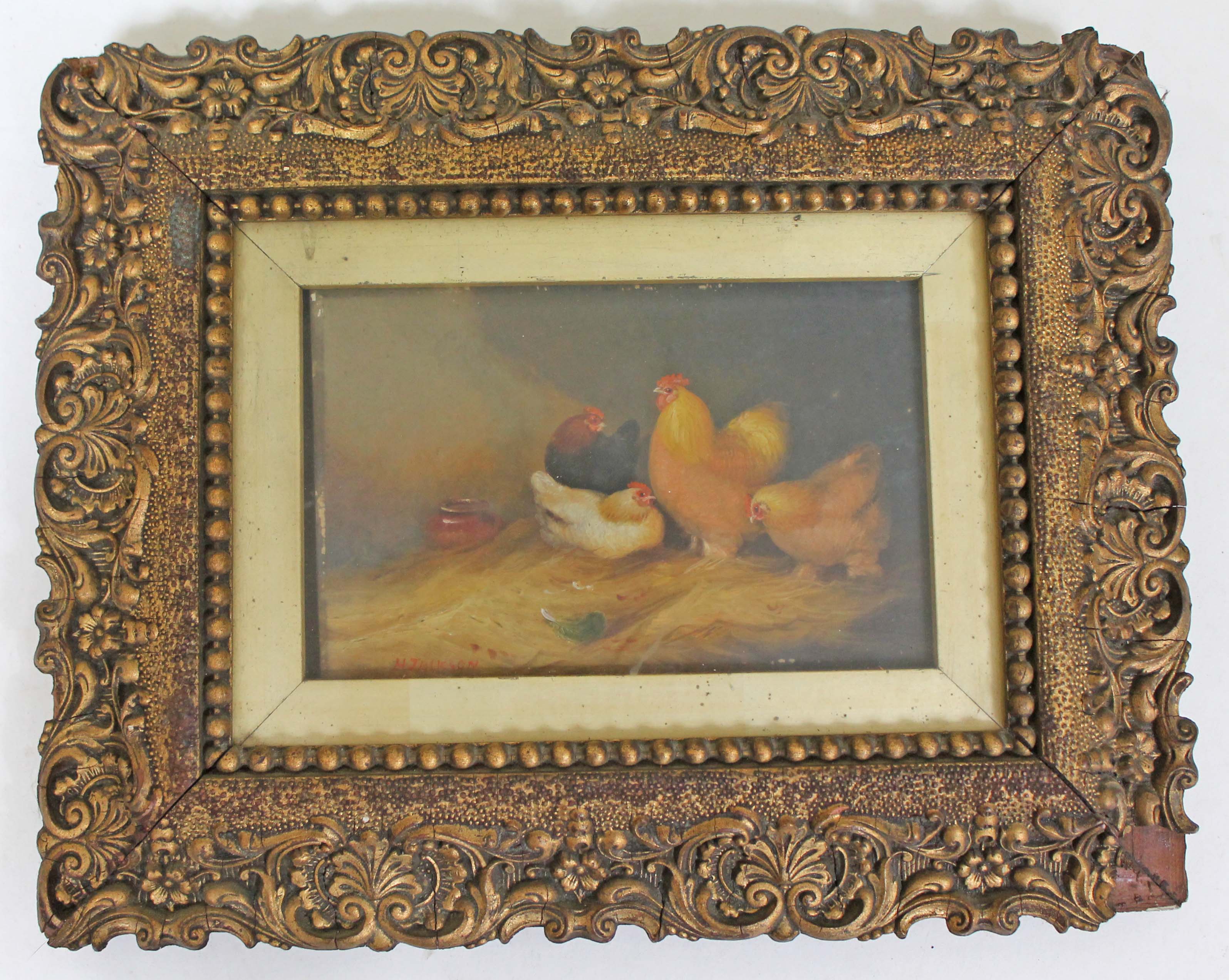 H. Jackson (British 19th Century), a group of three oils on board, glazed and framed, approx. 33cm x - Image 2 of 3