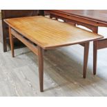 A G-Plan teak coffee table, length 117.5cm.