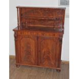 A George IV mahogany chiffonier circa 1825 in the manner of Gillows Lancaster, width 107.5cm,