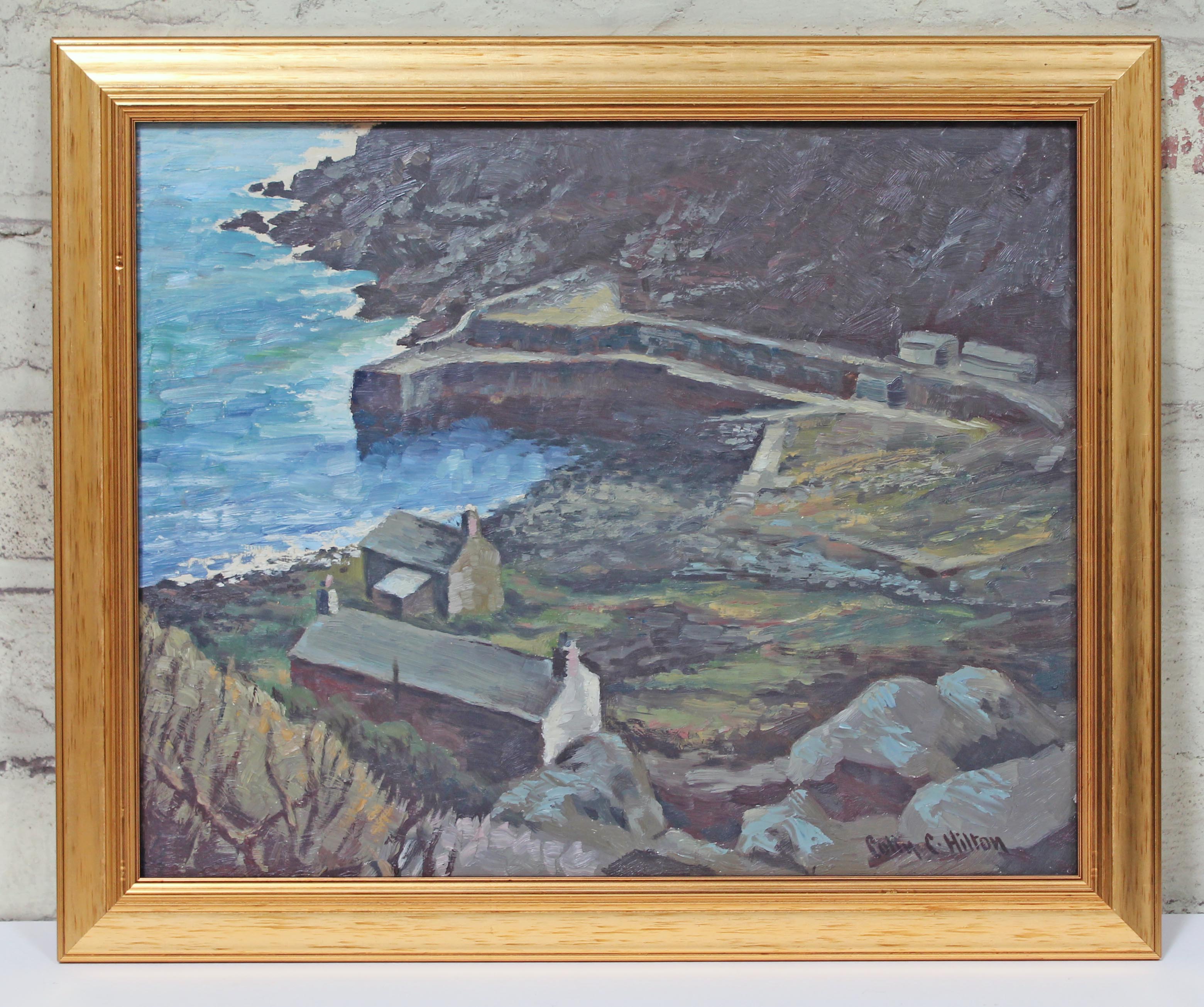 Colin Hilton, "Lamorna Cover", oil on board, 43cm x 34.5cm, signed lower right, framed 52cm x 43cm.