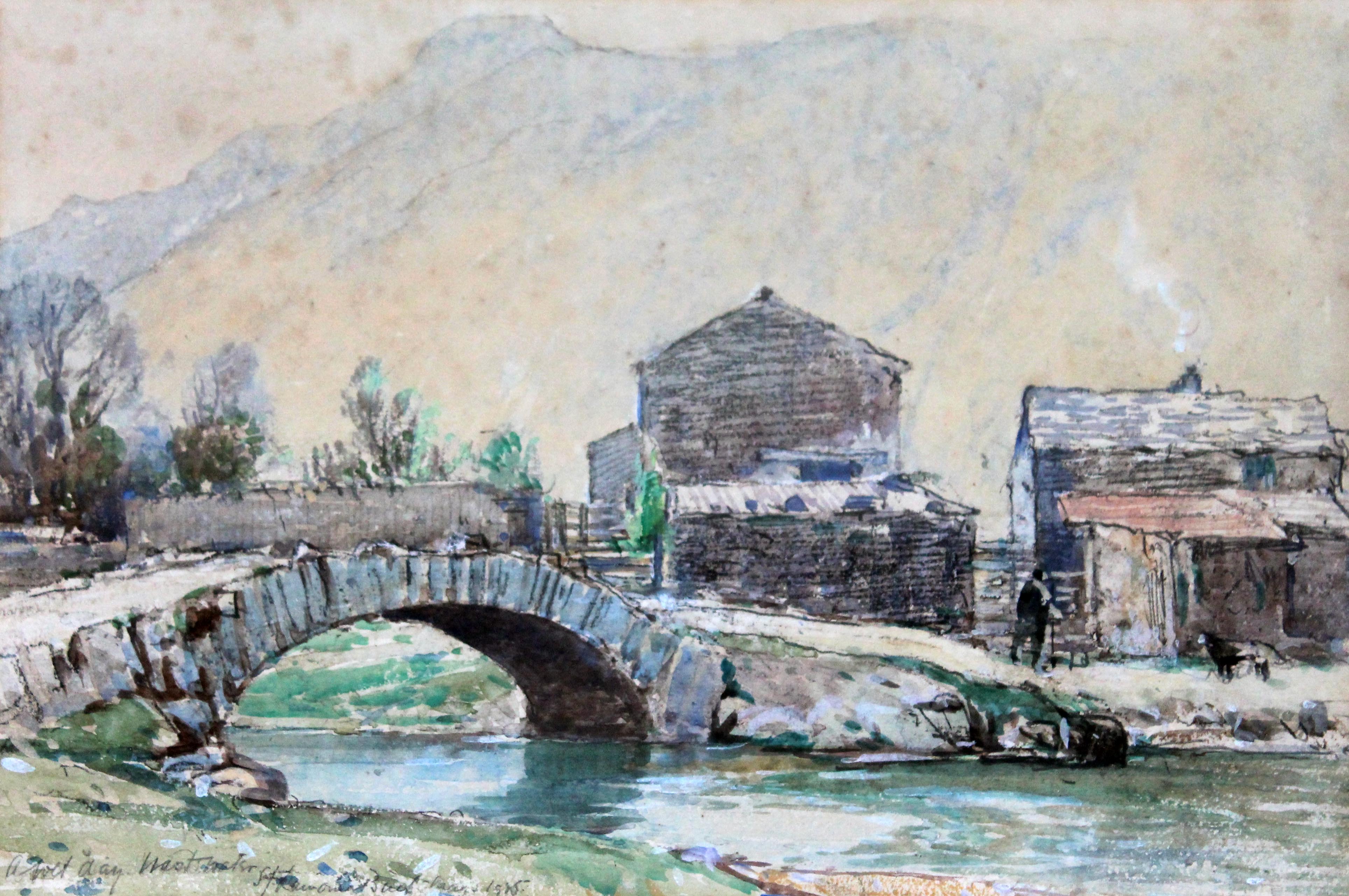 Samuel John Lamorna Birch RA (1869-1955), "A Wet Day Wastwater", watercolour, 35cm x 24.5cm, signed,