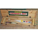 A Jaques croquet set.