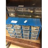 2 MULTI DRAWER CABINETS (SMALL) WITH SCREWS ETC